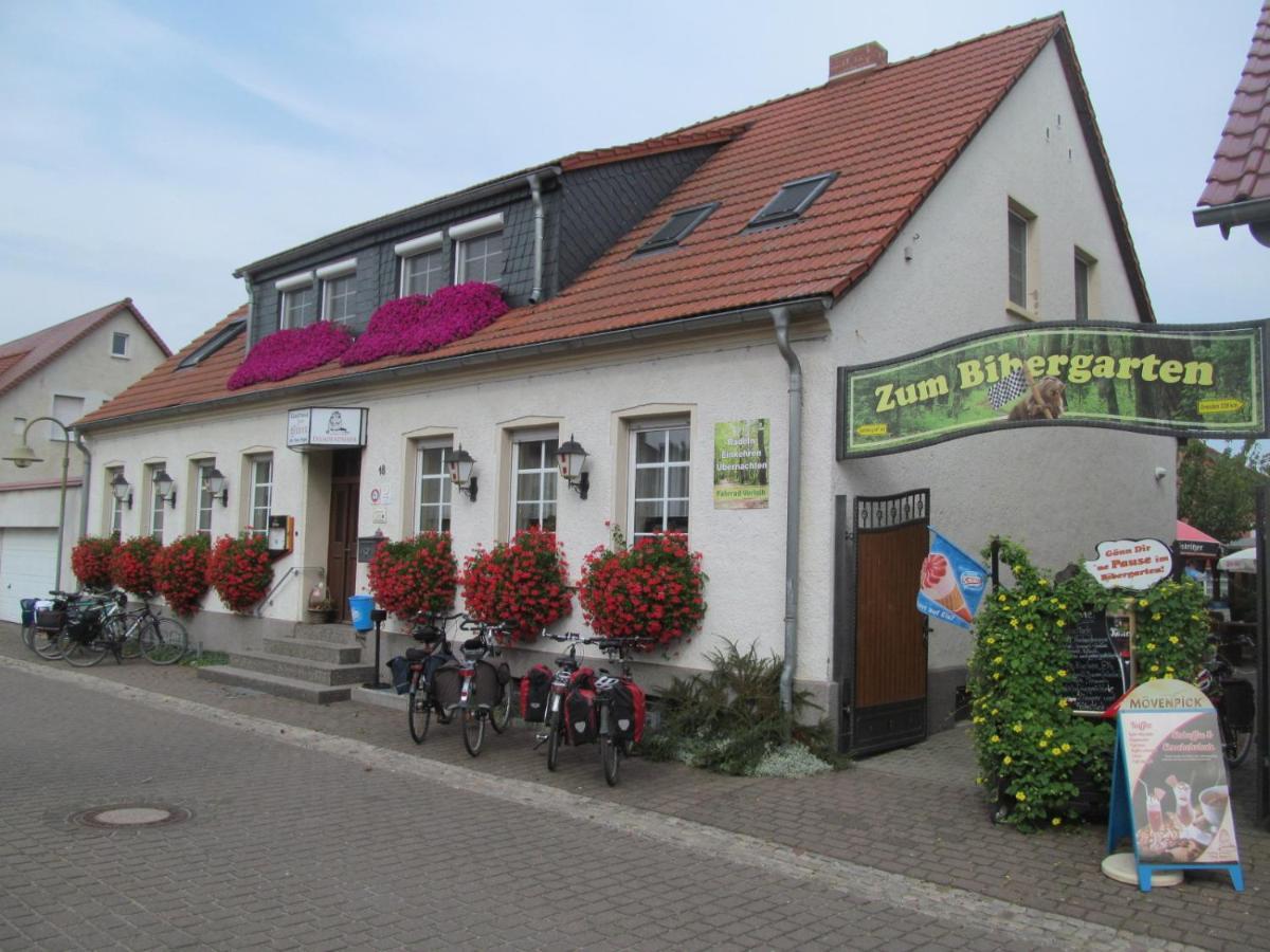 Gasthaus Und Pension Zum Biber Steckby Exterior foto